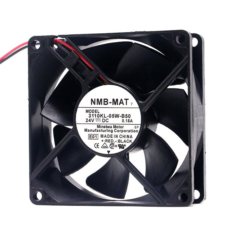 NMB 3110KL-05W-B50 24V 0.15A 8CM 8025 2-wire inverter cooling fan
