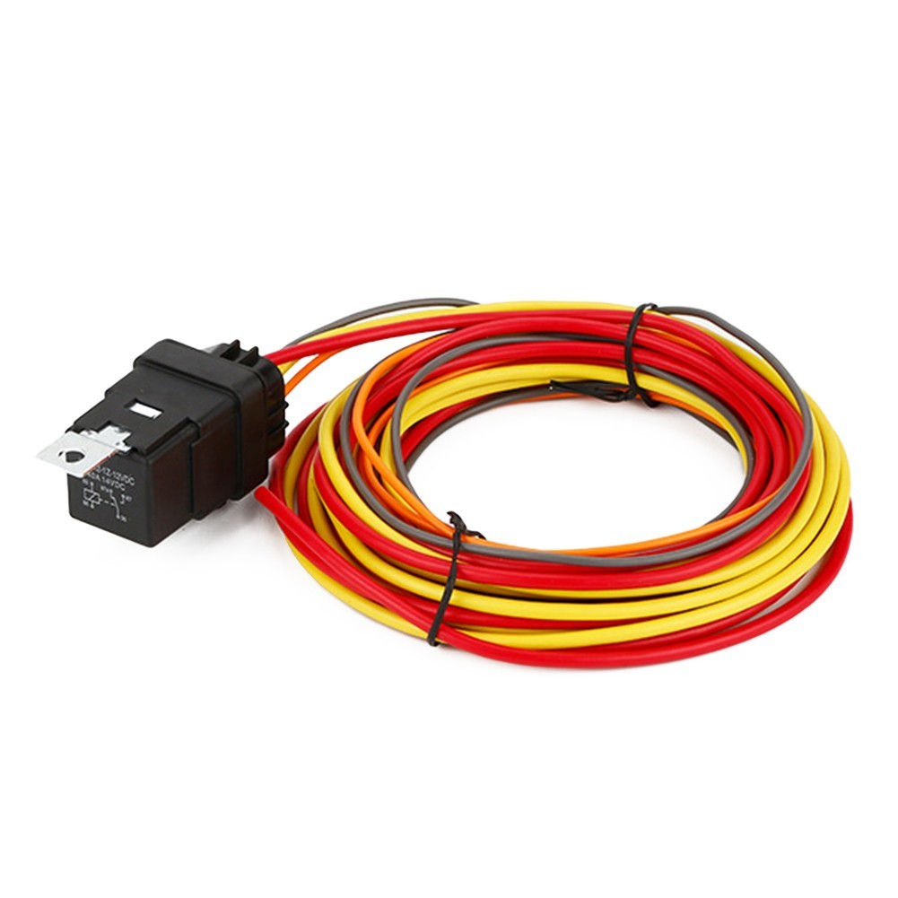 Heavy Duty Electric Fan Wiring Kit with Thermostatic Switch and Fuse Block