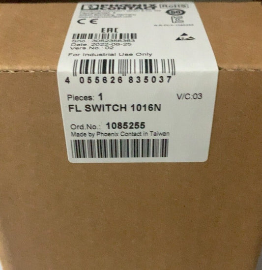 1pcs PHOENIX CONTACT 1085255 Module FL SWITCH 1016N