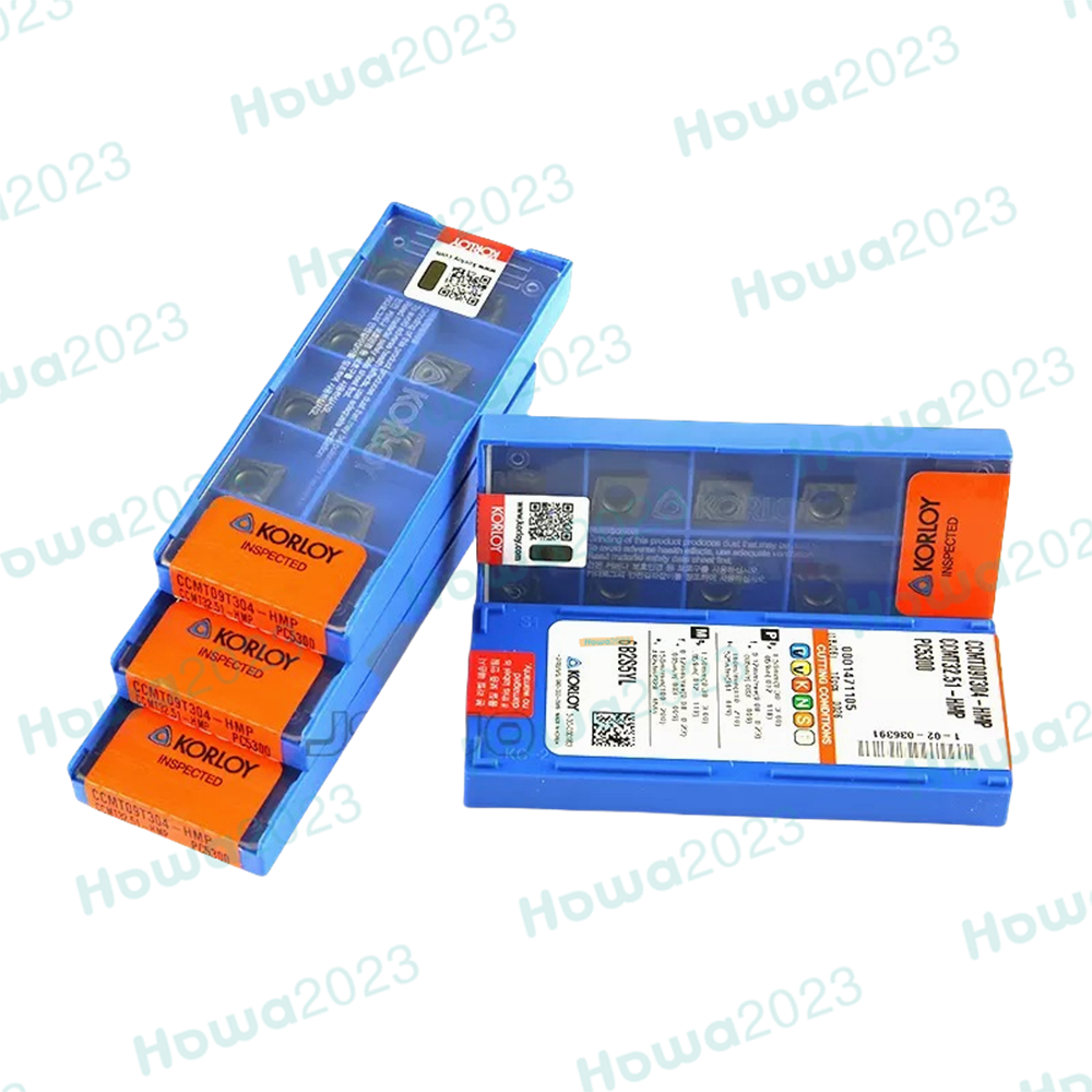 10Pcs/BOX KORLOY CCMT09T304-HMP PC5300 CCMT32.51-HMP Carbide Insert Blade