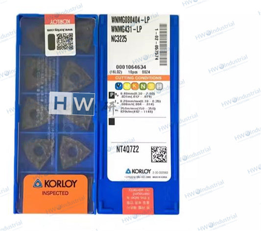 10piece/Box WNMG080404-LP NC3225 CNC Lathe Blade KORLOY