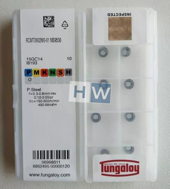 Box/10PCS Tungaloy Milling Insert Circular CNC Blade RCMT0602MO-61 NS9530