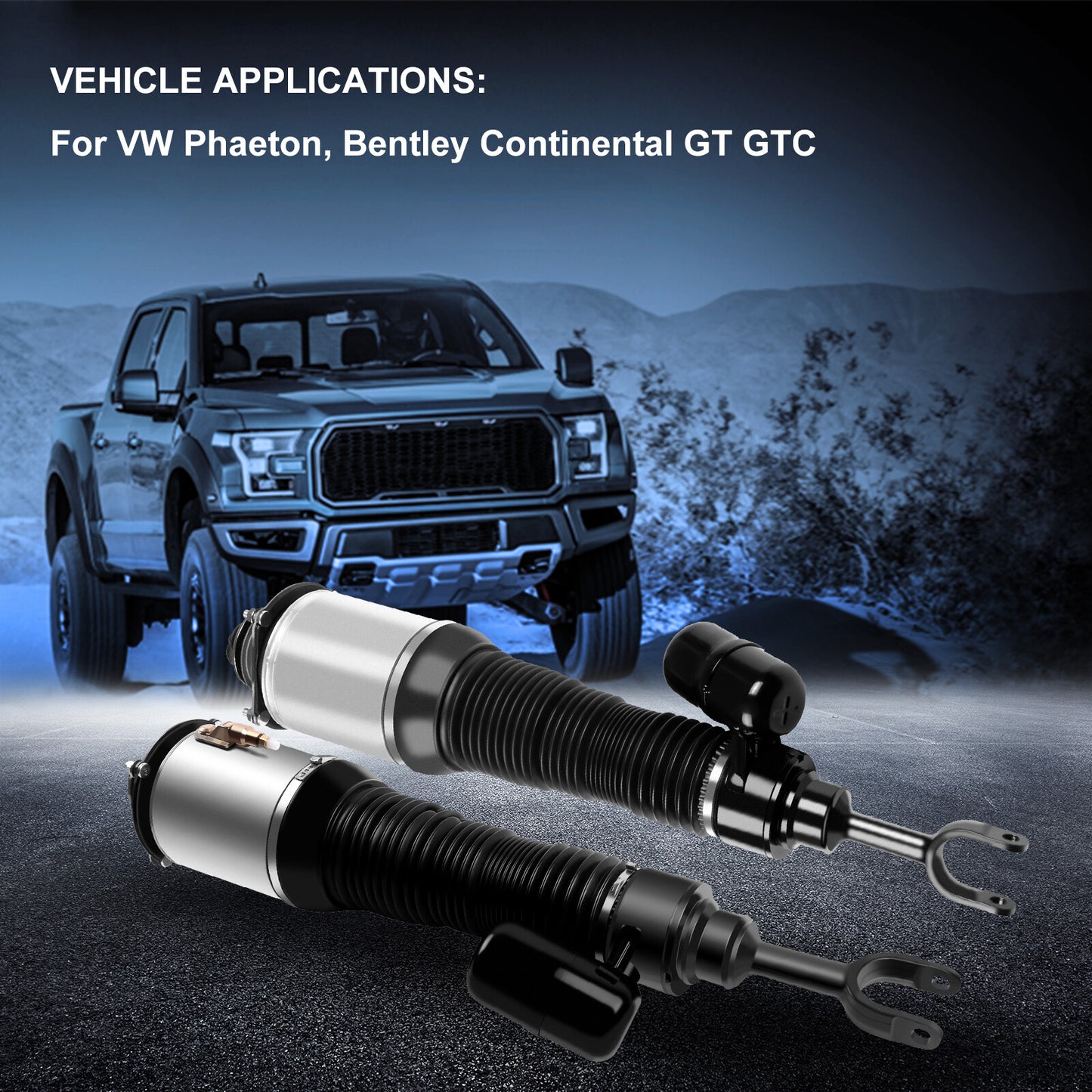 Front Pair Suspension Air Struts For VW Phaeton, Bentley Continental GT GTC