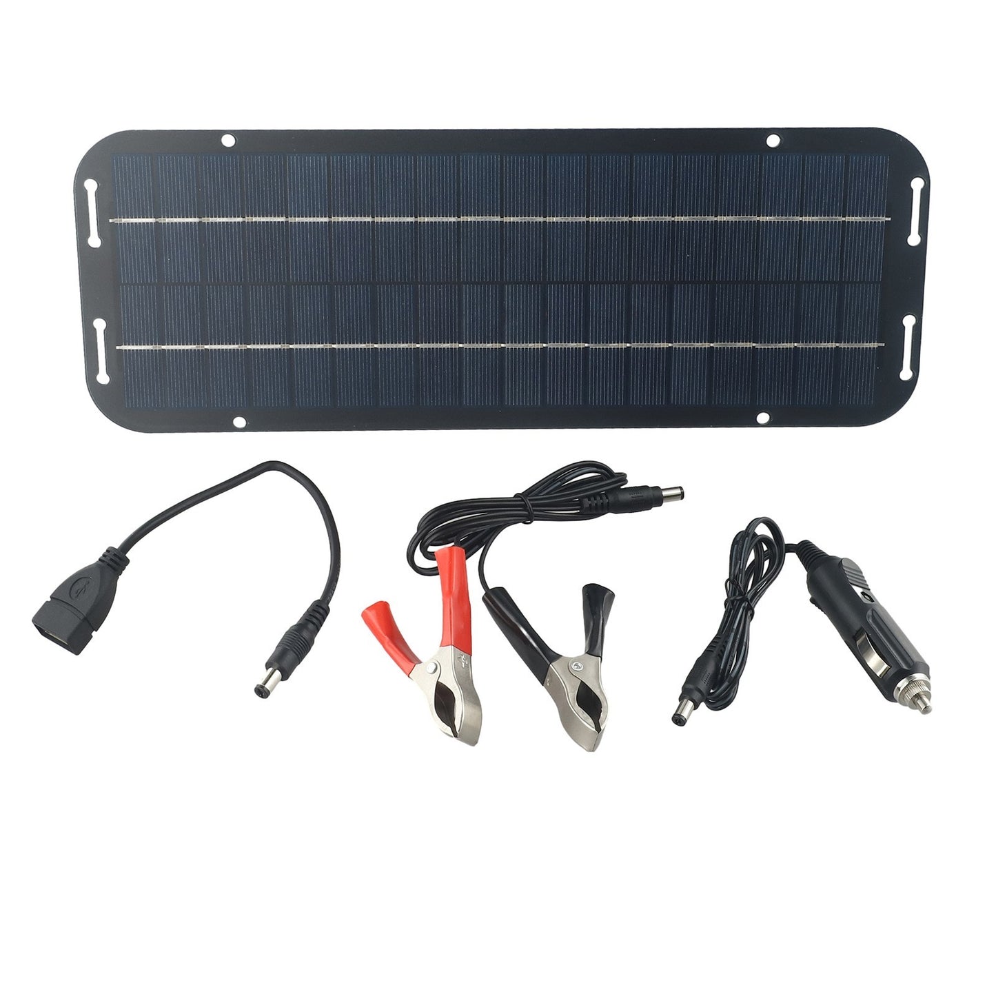 Waterproof 60W Solar Panel Trickle Battery Charger for Car Van Boat Kit