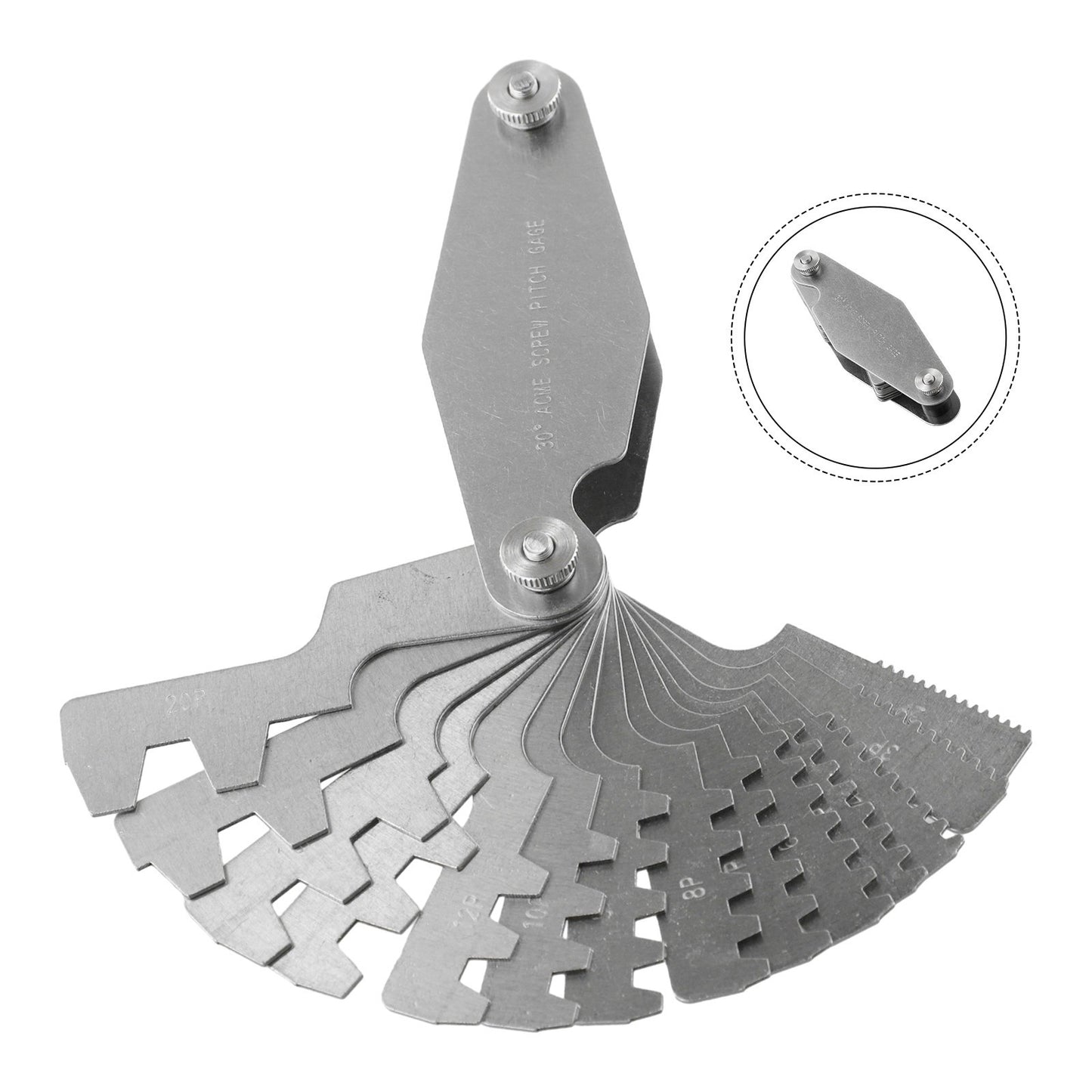 High Quality Stainless Steel Gauge for Reliable Screw Pitch Measurement