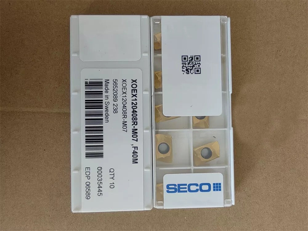 10pcs/Box XOEX120408R-M07 F40M For SECO Carbide Insert Milling Insert