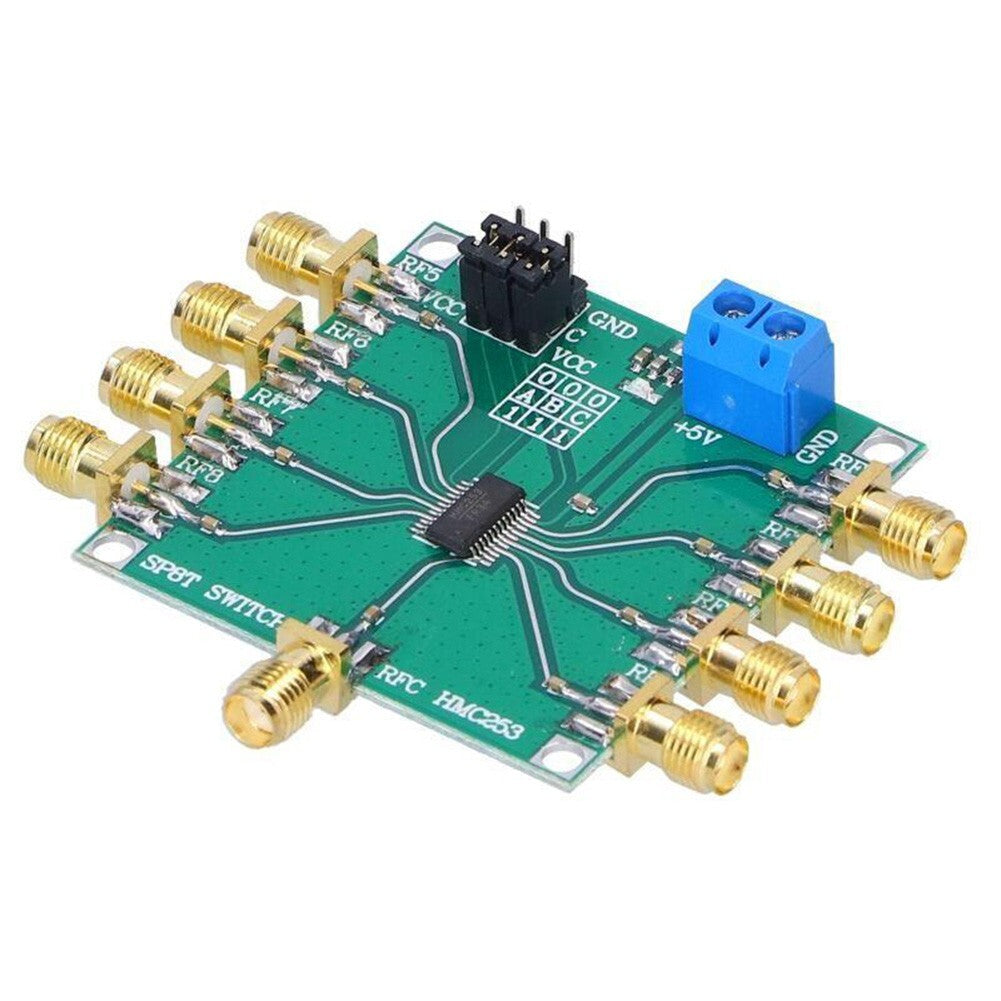 HMC253 RF Switch Module Open 8 RF Switch  for SMA DC2.5 GHz 3V-5V Power Supply