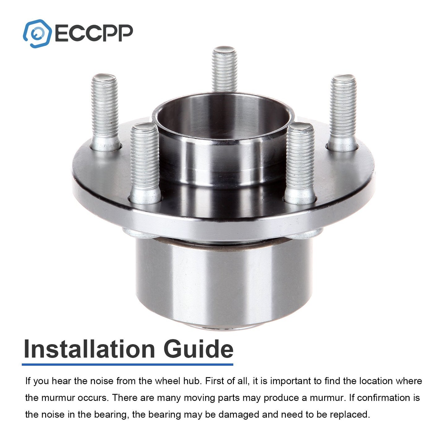1Pc Wheel Hub Bearing Front For 2007-2013 Volvo C30 C70 2005-2011 S40 V50 5 Lug