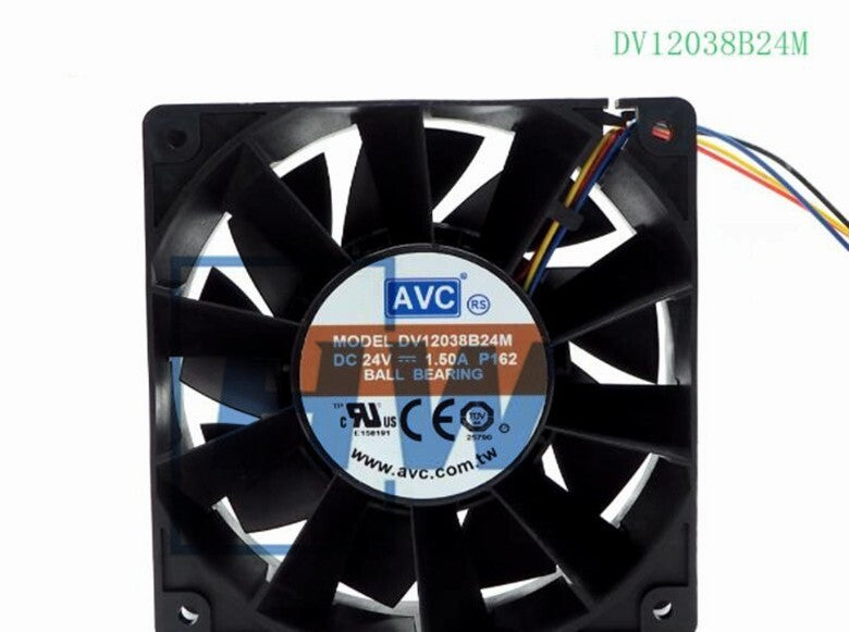 1Pc   AVC 12CM 12038 DV12038B24M 24V 1.50A Industrial Computer Cooling Fan