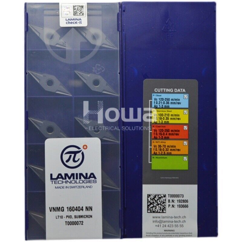 10pcs/Box LAMINA VNMG160404-NN LT10 VNMG160404NN Carbide Inserts CNC  Blade