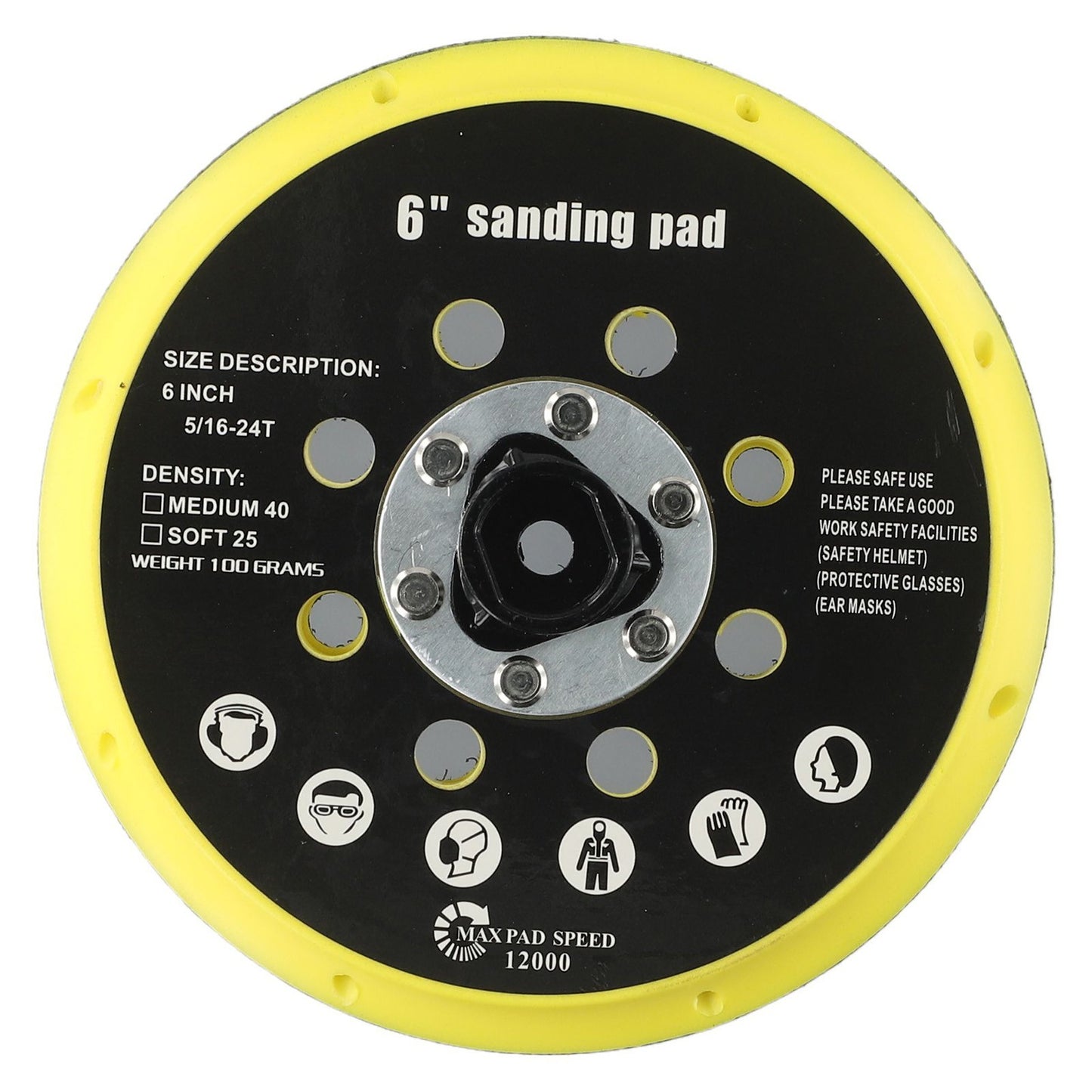For Sander Backing Plate Polisher Sanding Disc Holder Pad Tools Kit AU