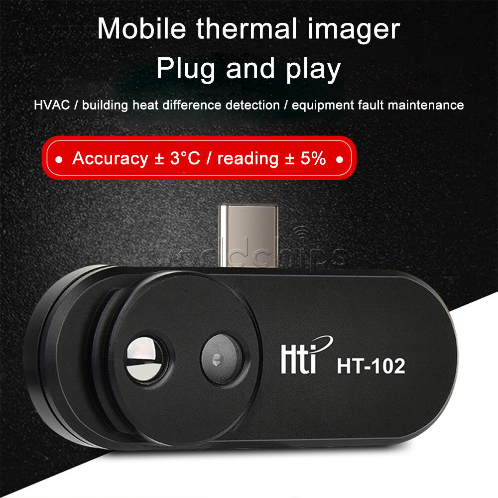 HT USB Manual Focus External Infrared Thermal Imager Camera Phone IR w Adapter