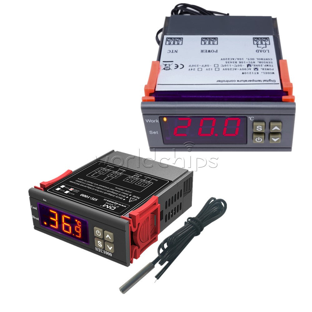 Digital MH1210W 90~250V/STC-1000 110~220V Temperature Controller Thermostat