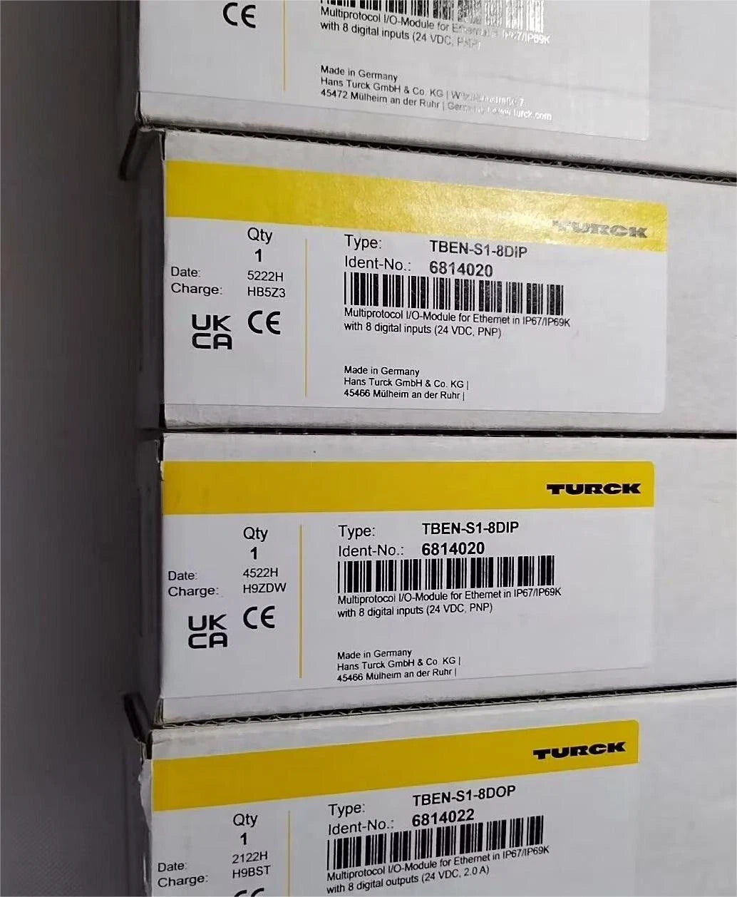 1PCS TURCK  TBEN-S1-8DIP  6814020  24VDC PNP  . #P