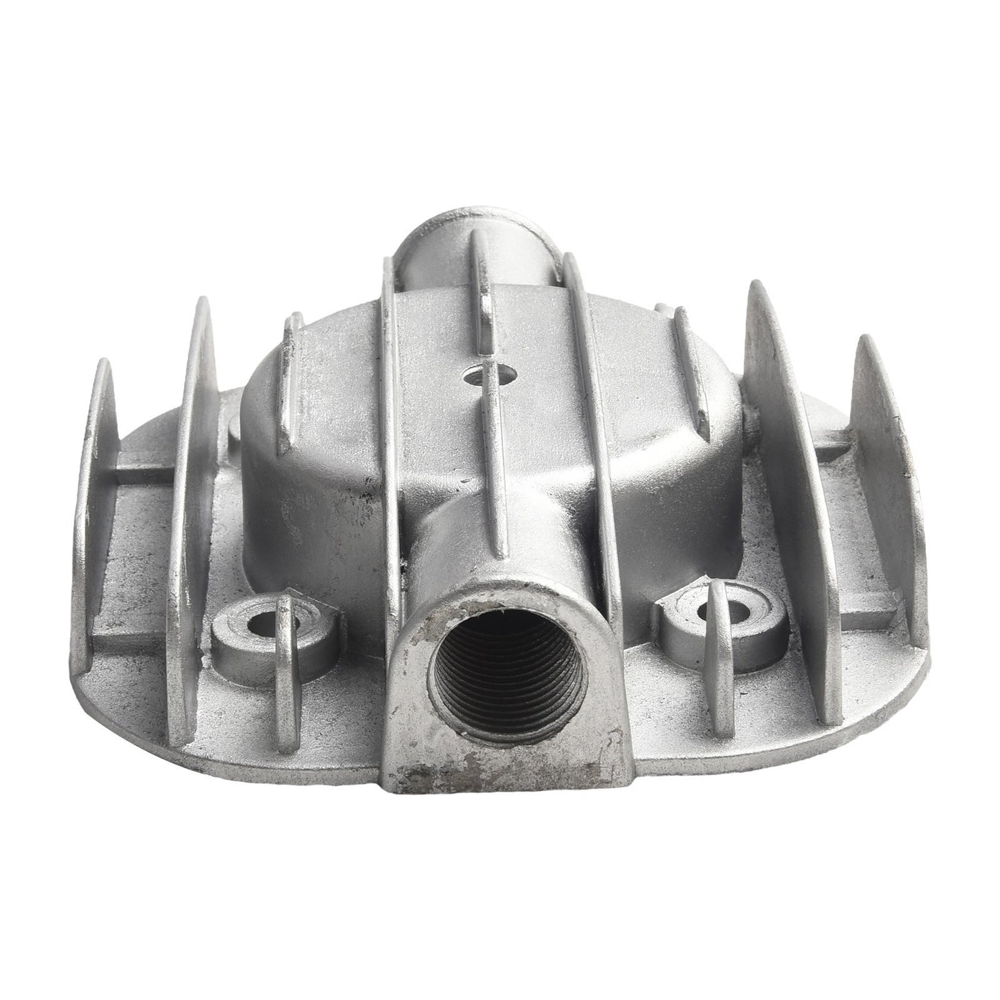 Silent Oilfree Air Compressor Cylinder Head Grey Cast Aluminum Replacement Part