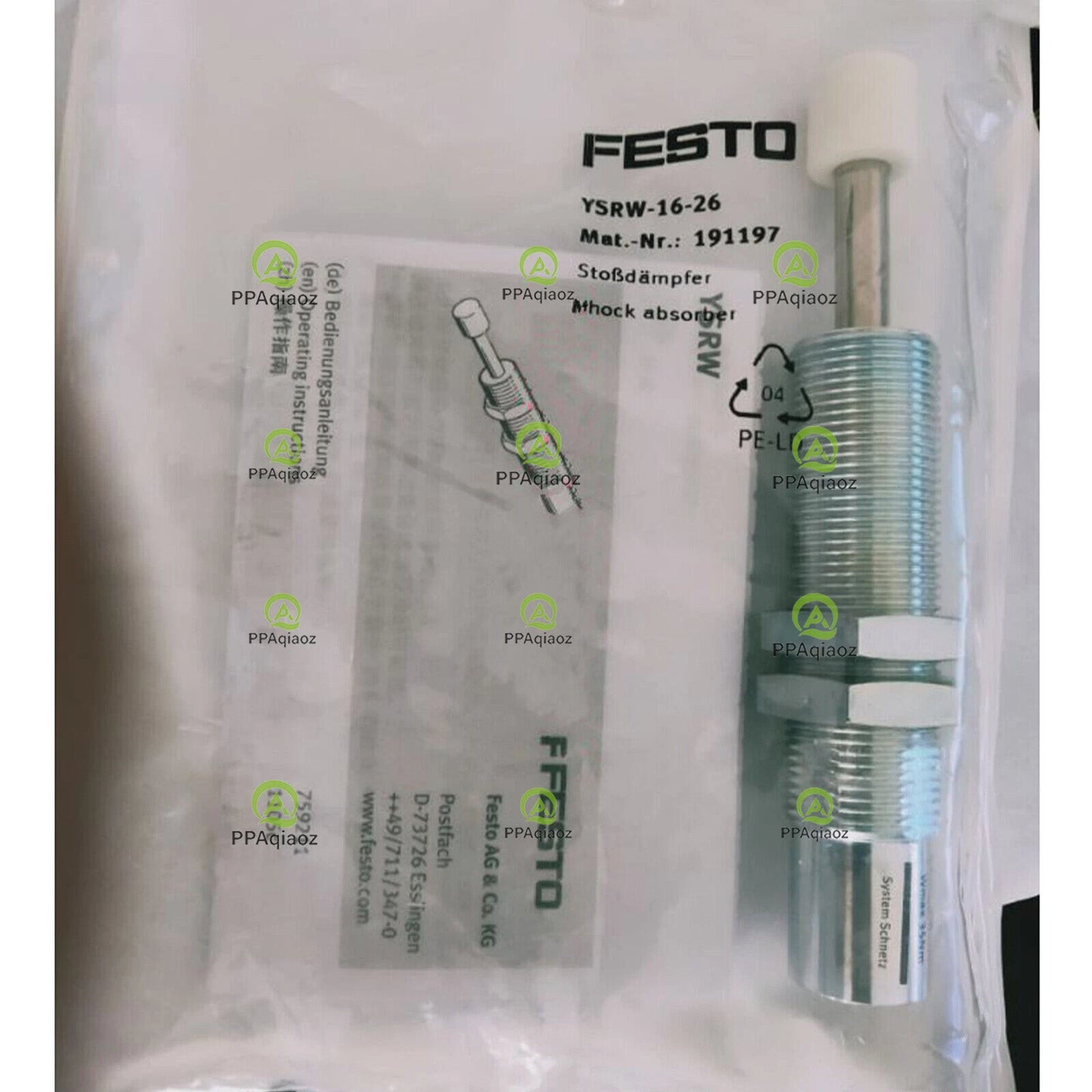 1PC  FESTO YSRW-16-26 191197 Buffer YSRW1626 Free Shipping