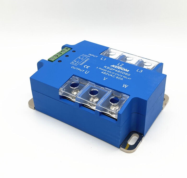 1pcs KUDOM solid-state relay three-phase AC KSQF480D60 （480VAC 60A）