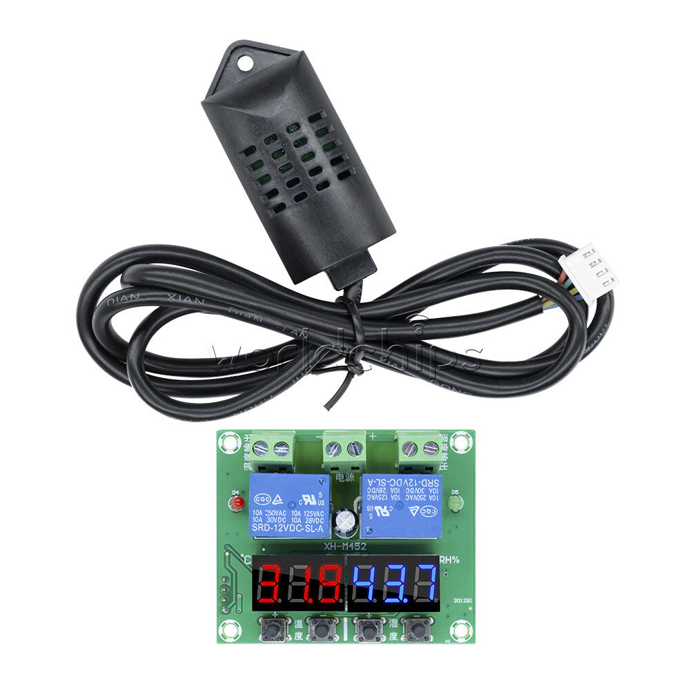 XH-M452 DC 12V LED Digital Display Temperature Humidity Thermostat Controller