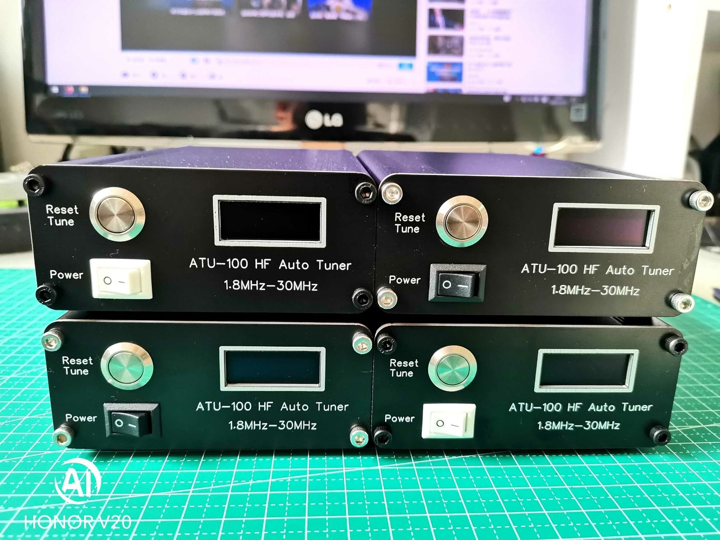 Assembled V3.1 ATU-100 1.8-50MHz ATU-100mini Automatic Antenna Tuner by N7DDC