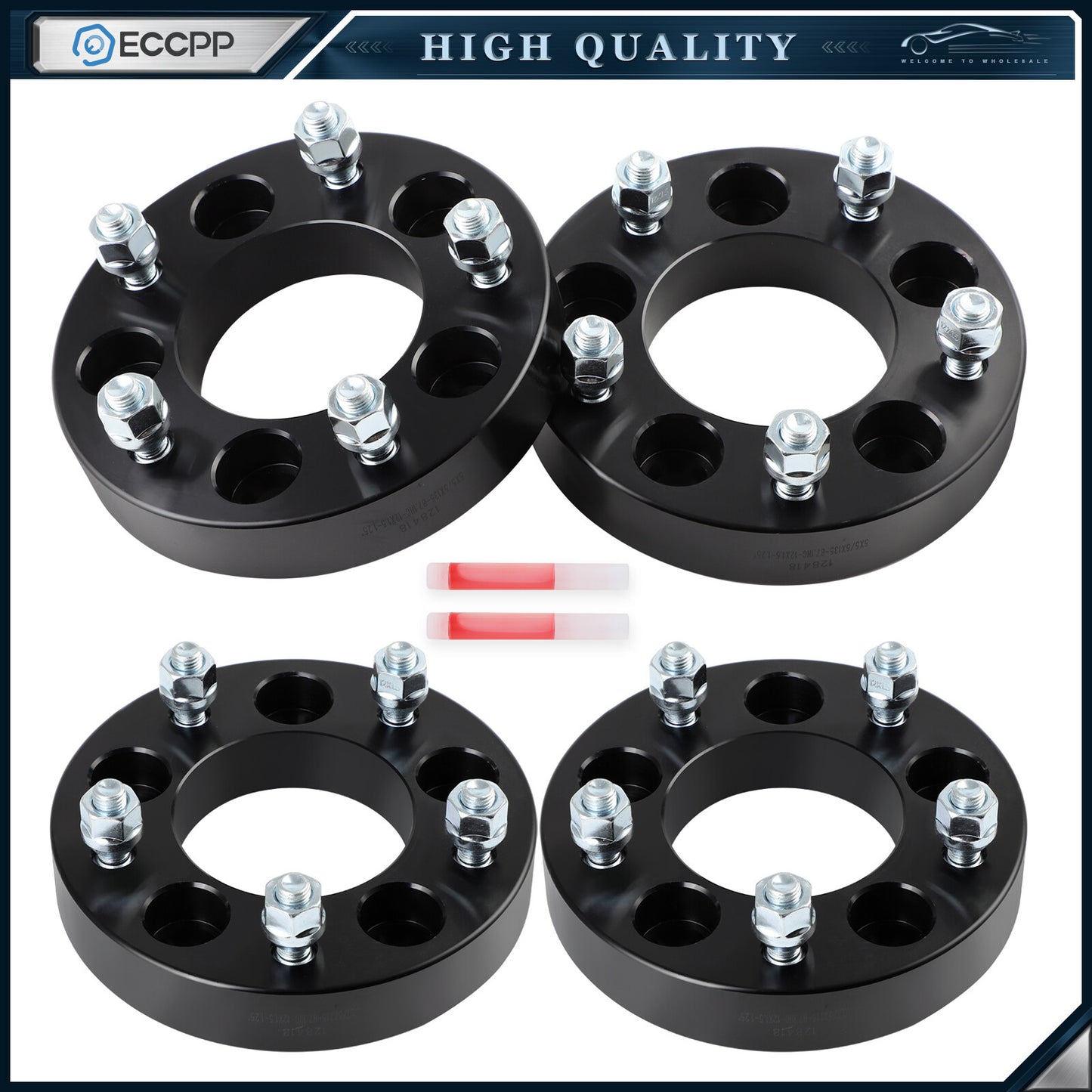 4 Pcs 1.25" Wheel Adapters 5x5"/ 5x127 to 5x135 For Dodge Grand Caravan Journey