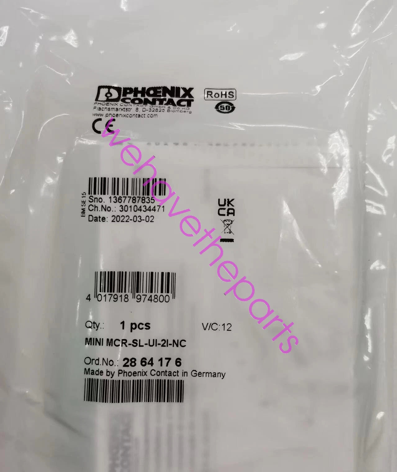 1PC Phoenix Contact MINI MCR-SL-UI-2I-NC signal multiplier 2864176 Fast Ship#P