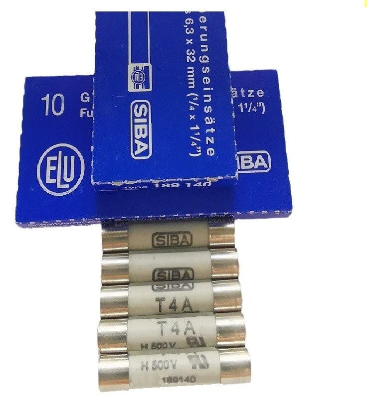 10pcs SIBA 189140 Fuse #7006565 T4A 4A 6.3x32mm H 500V  free ship