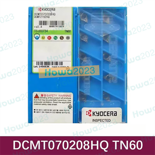 10pcs/Box Kyocera DCMT070208-HQ TN60 DCMT2152HQ CNC Turning Blade Carbide Insert