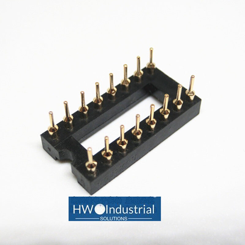 20pcs  Nextron 16P Fully Gold-plated DIP-16 IC Round Hole Socket DIP-16