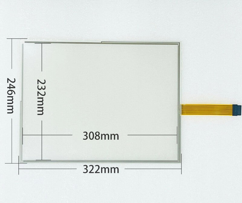 Touch Screen Panel Glass TPI#1293-004 Rev A Rockwell #PN-140482 + Overlay Film