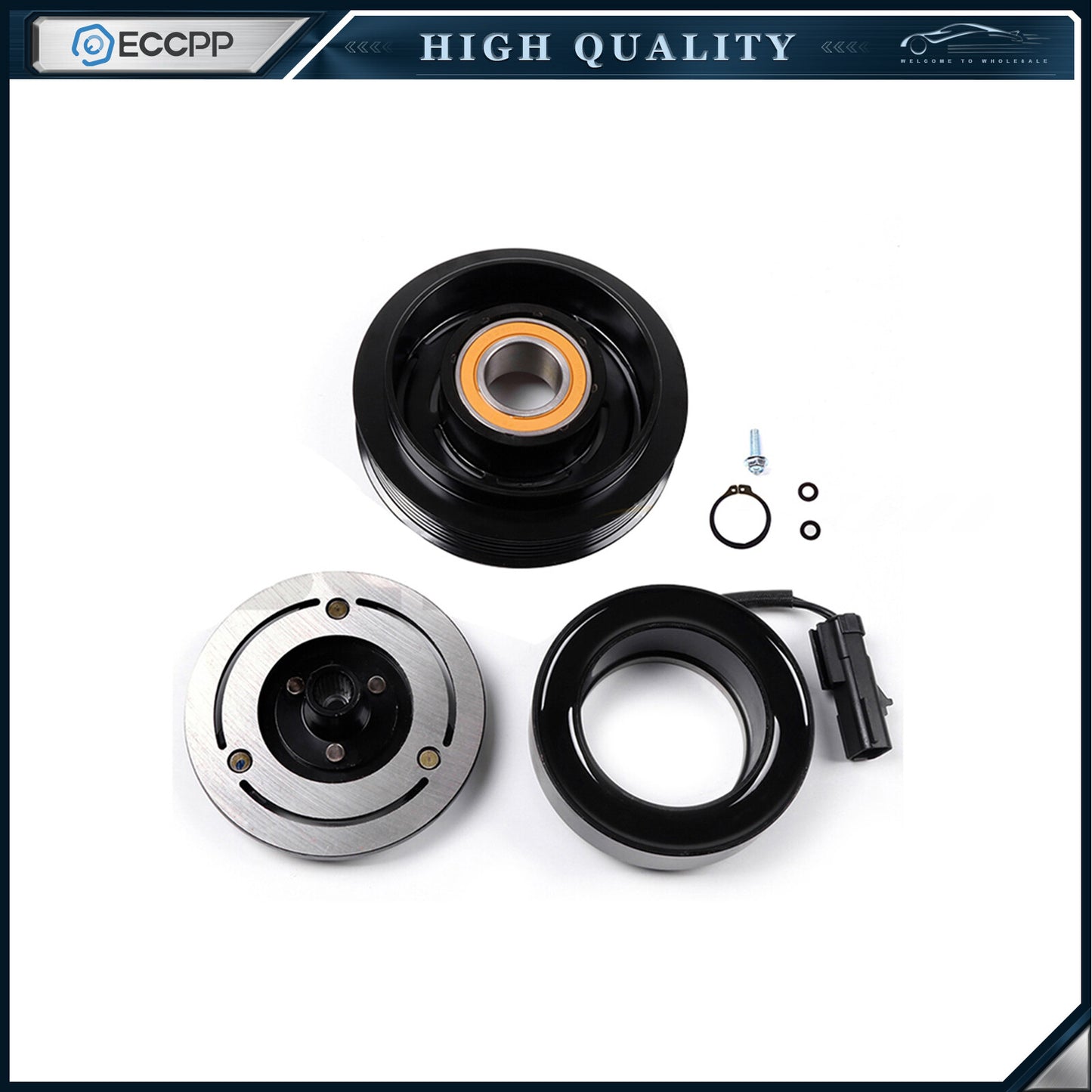 A/C AC Compressor Clutch Kits For 06-07 08 Jeep Liberty 07-08 Dodge Nitro 3.7L