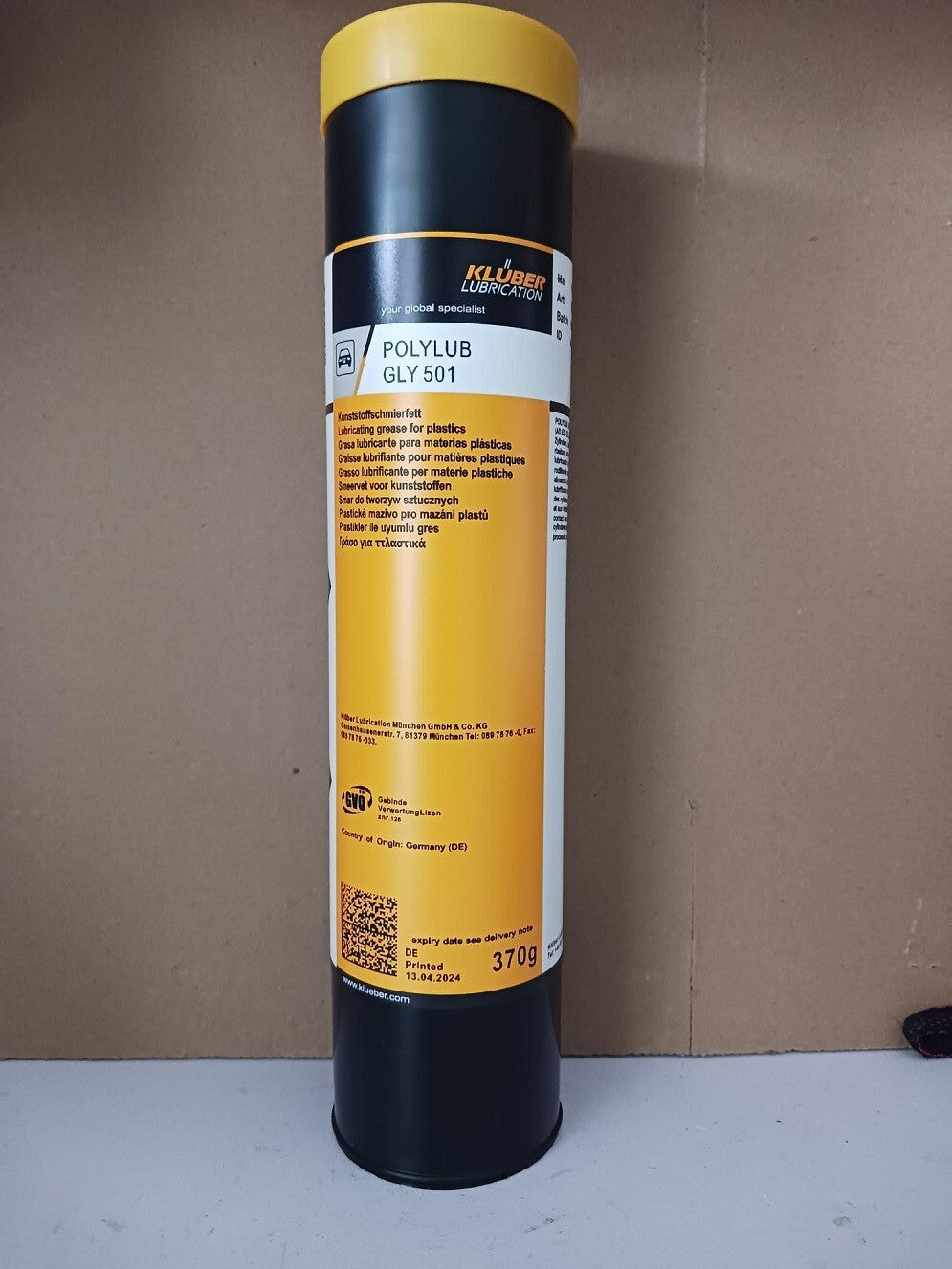 KLUBER Lubrication POLYLUB GLY 501 Grease 370g   free ship