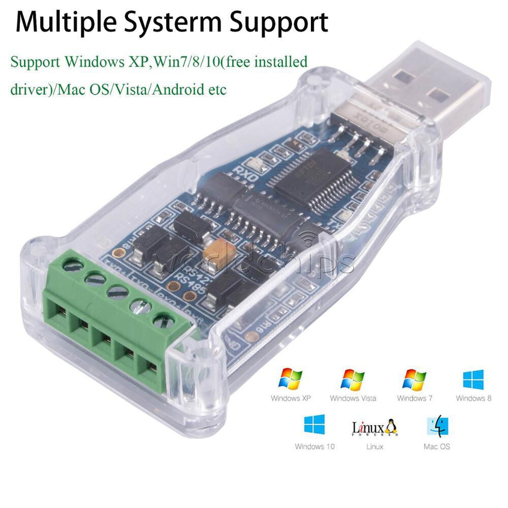 FTDI Chip USB to Terminal Block Converter USB to RS485 RS422 Serial Adapter