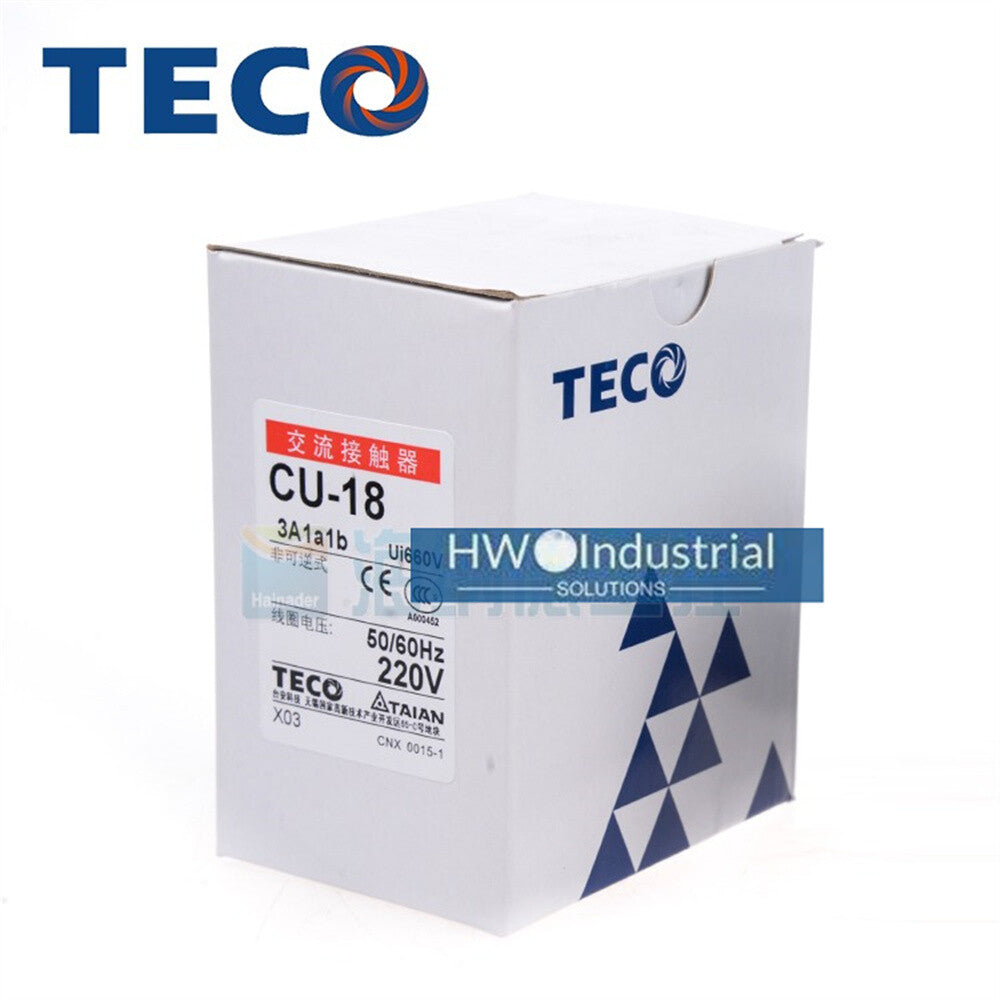 1/piece  TECO AC contactor CU-18 CU18 220VAC Coil Voltage Replace CN-18 CN18