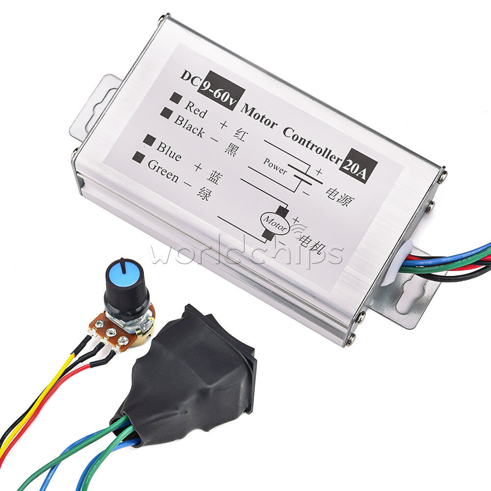 Motor Speed Governor DC 9V-60V Pulse Motor Driver PWM Control Board Module