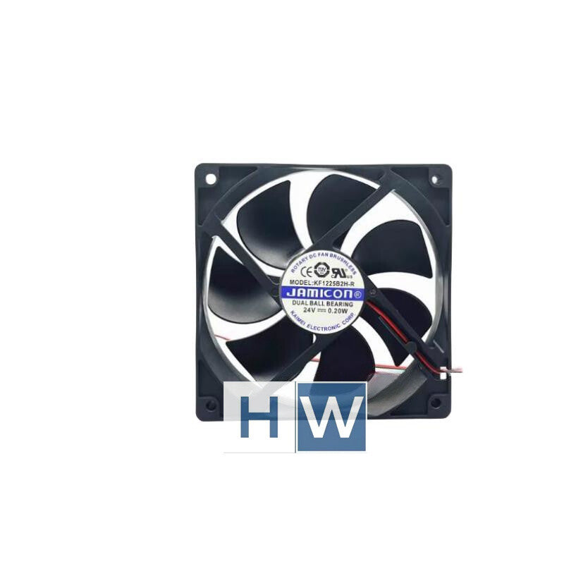 1PC  JAMICON 24V 0.20W 12025 12CM KF1225B2H-R 2-wire Cooling Fan