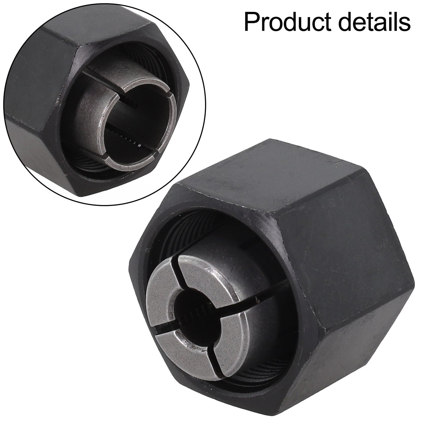 2PC Metal Router Collet Sizes for DW621 DW616 Models Replacement Parts