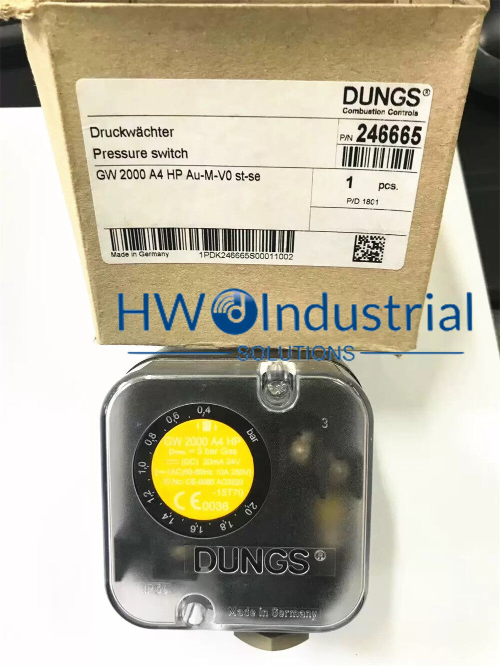 1/piece  DUNGS Pressure Switch GWP2000A4HP