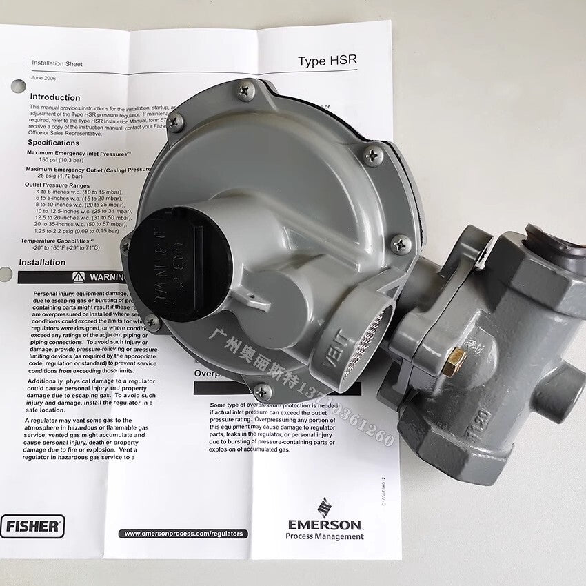 1pcs  EMERSON/FISHER GAS Pressure Reducing Valve HSR-1628-88061 DN25 5-8.8KPa
