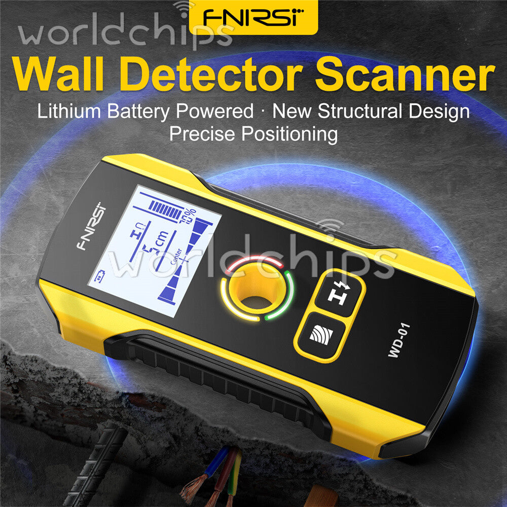 FNIRSI WD-01 Metal Detector Wall Scanner For AC Live Cable Wires Wood Stud Find