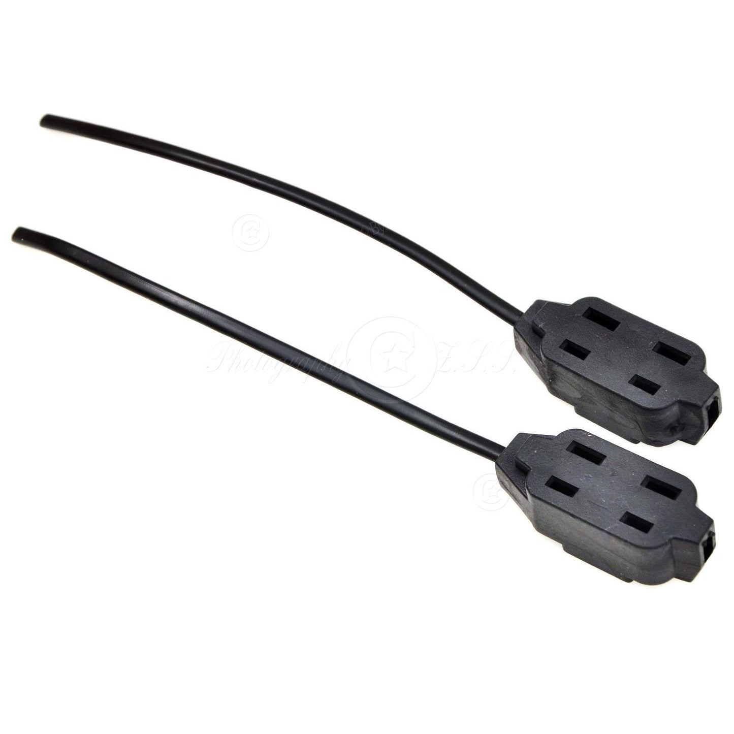 2x 1 To 3 Sockets Splitter CA/US Connector IP Camera Power Supply Adapter Plug
