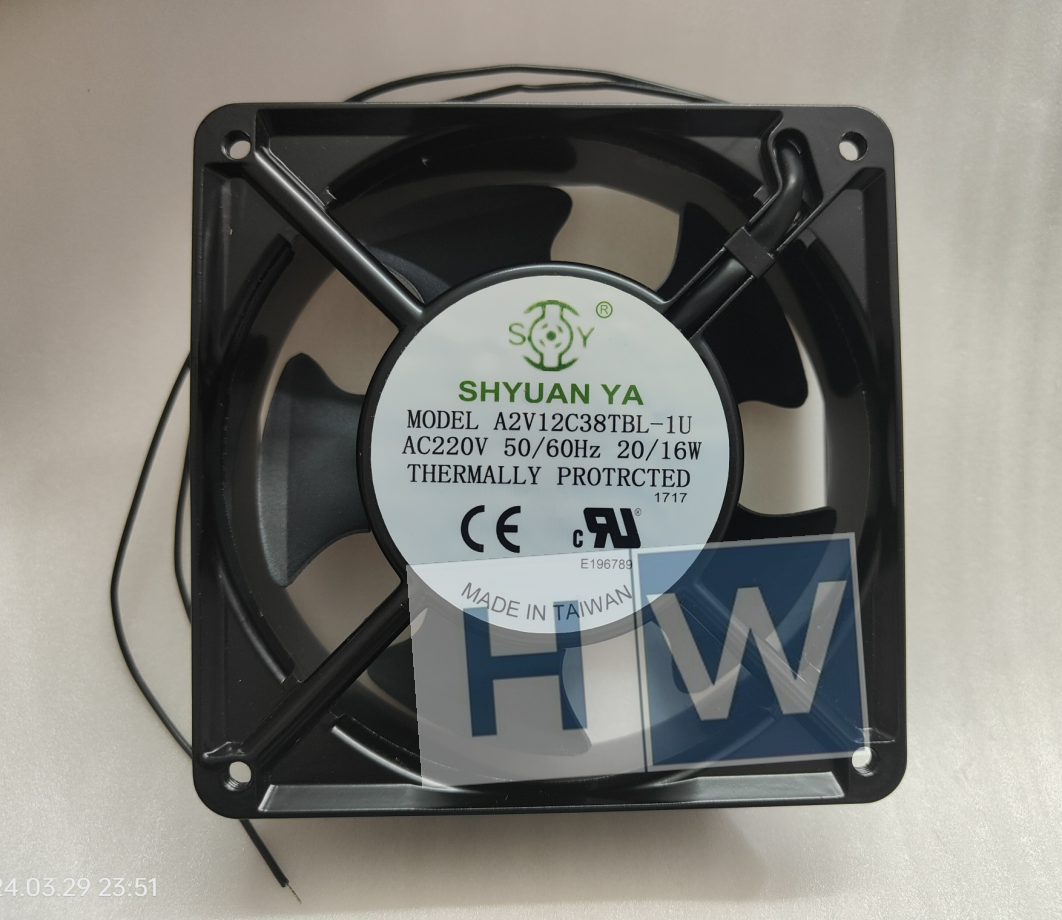 1PC SHYUAN YA A2V12C38TBL-IU AC230V 20/16W 12038 12CM Cabinet Axial Flow Fan