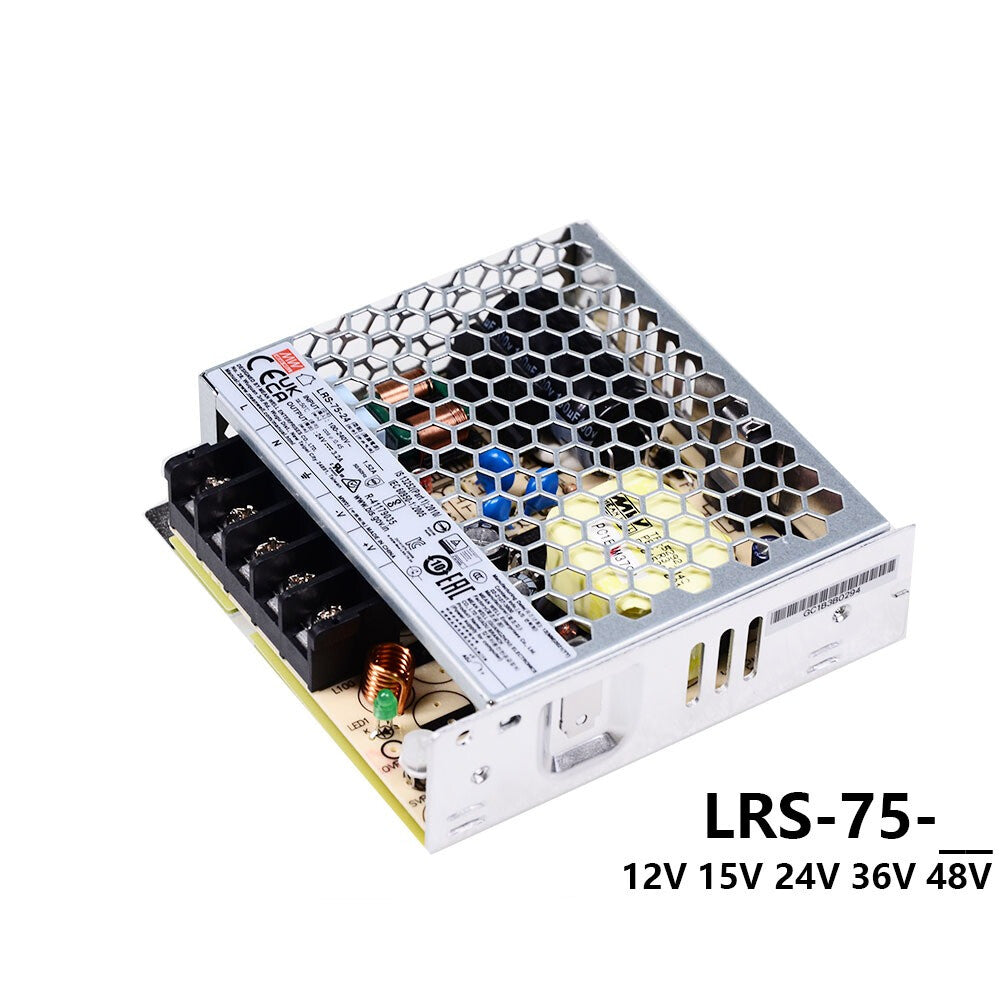 Mean Well RS-75 DC switching power supply 3.3/5/12/15/48V monitoring NES 1/5/15A