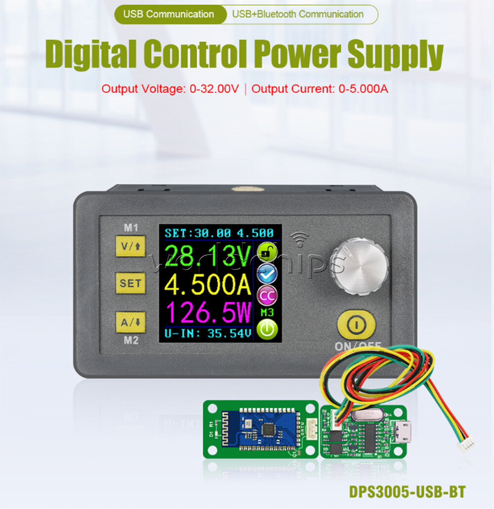 DPS3005 LCD Communication USB Bluetooth DC Adjustable Buck Power Supply Module