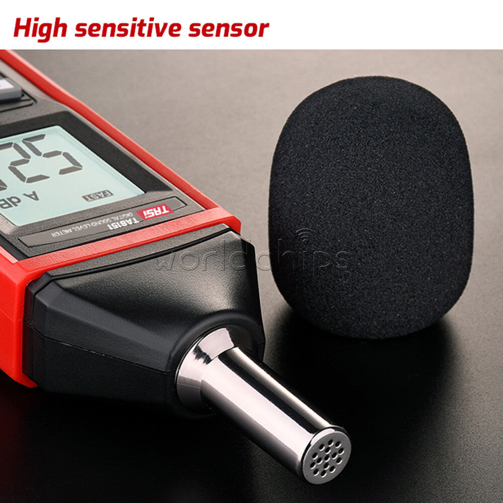 TA8151 Digital Sound Level Meter Noise Tester Sound Detector Monitor 30-130dB