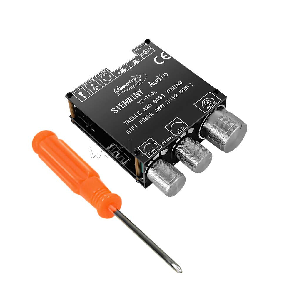 YS-T50L HiFi AUX Audio Bluetooth 5.1 Stereo Digital Power Amplifier Board Module
