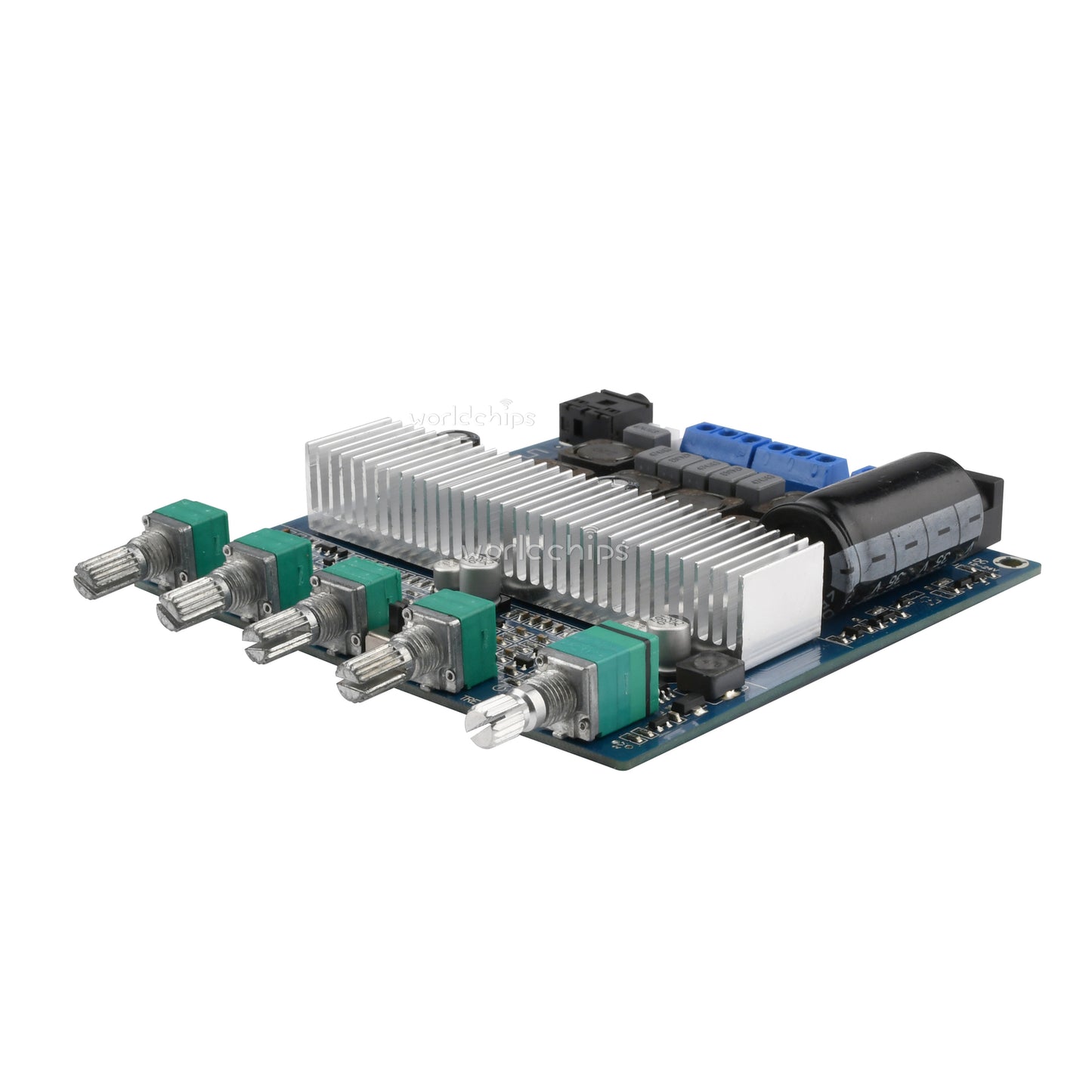 Bluetooth 5.0 DC 12-24V TPA3116D2 Digital 2.1 Audio Amplifier Board 100W+50W+50W