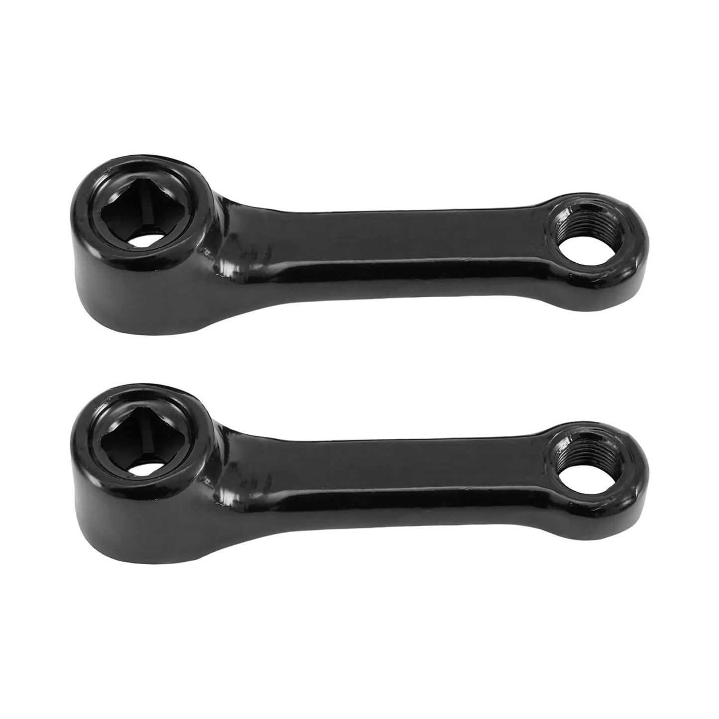 Sleek and Strong 89mm Iron Exercise Bike Cranks Featuring Square Holes