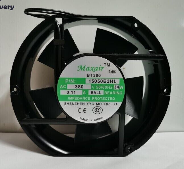 1pcs  Maxair BT380 15050B3HL 380V 34W ball bearing cooling fan