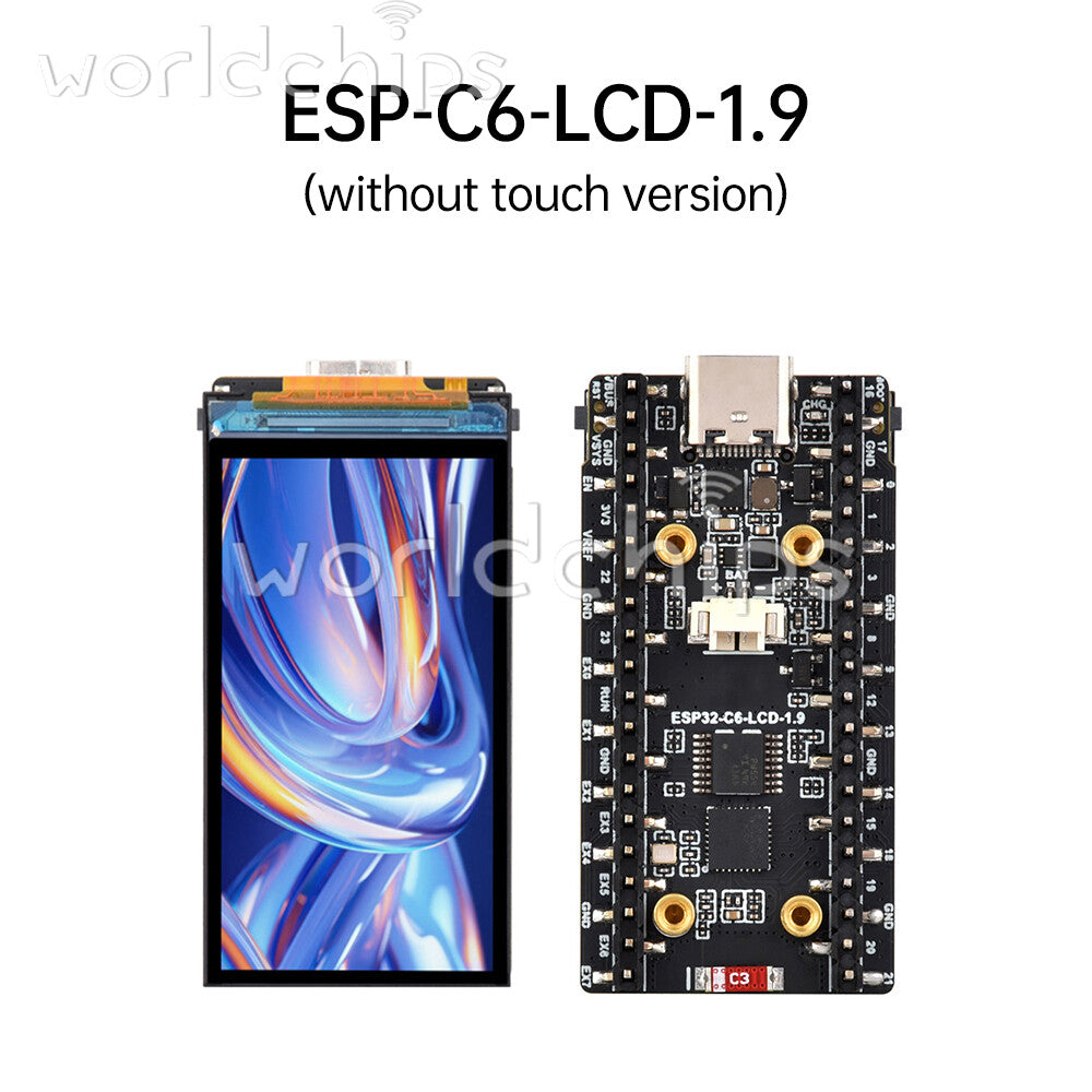 ESP32-C6 RISC-V WiFi Bluetooth Development Board 1.9inch Touch LCD SPI Module