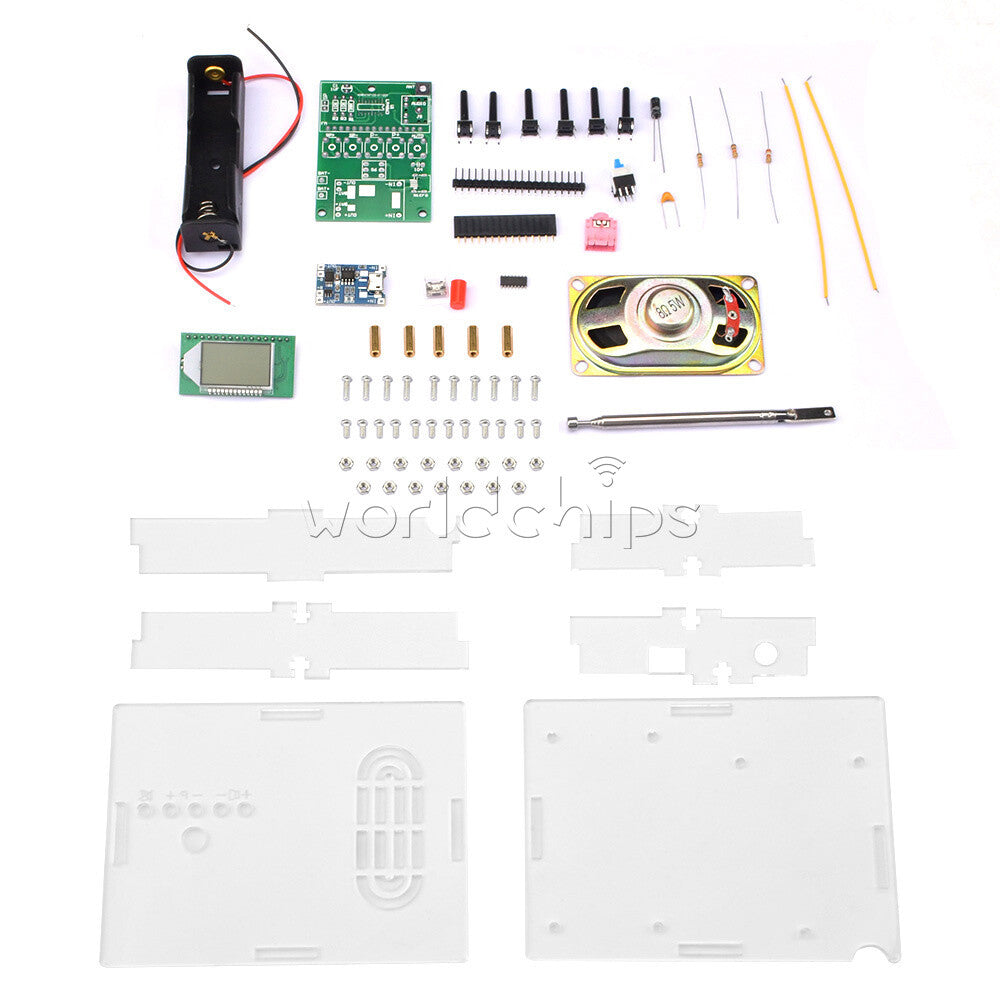 Fm Digital Radio Kit Diy Fm Radio Kit with Power Amplifier with Shell Speaker